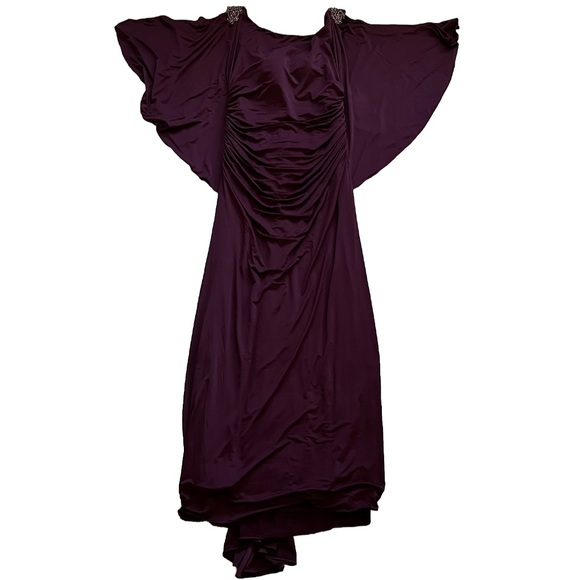Jovani Dresses & Skirts - JOVANI EVENING GOWN W/ RUCHING AND EMBELLISHED SHOULDER DETAILS SIZE 20